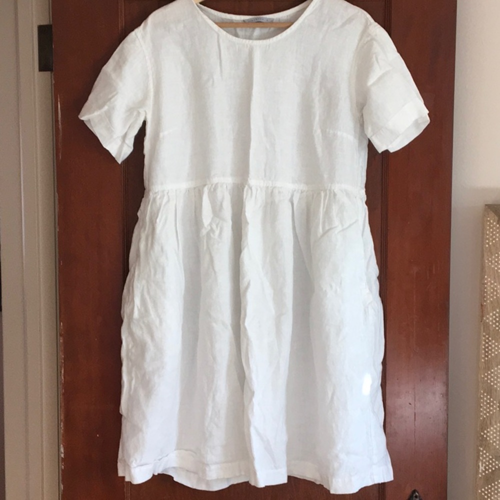 Linenfox White Anna Dress